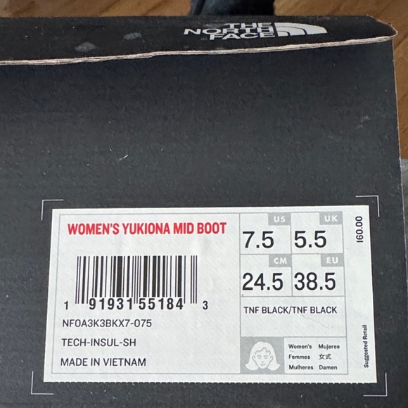 The North Face Black and Brown Winter Boots - Picture 7 of 7